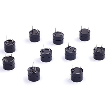 10Pcs 5V Active Buzzer Electronic Alarm Magnetic Long Continuous Beep for Arduino (Pack of 10) CYT1036