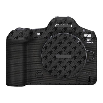 Camera Skin Wrap R5II Anti-Scratch Sticker Coat Vinly Protective Film Body Protector Decals Cover for Canon EOS R5 Mark II R5 II (Plover Black) - color: Plover Black