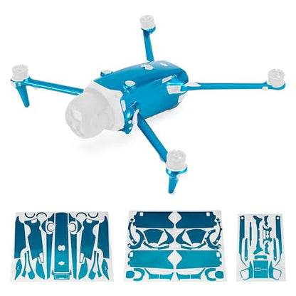WRAPGRADE Full Wrap Skin Stickers Compatible with DJI Mavic 4 Pro (Caribbean Blue) - color: Caribbean Blue