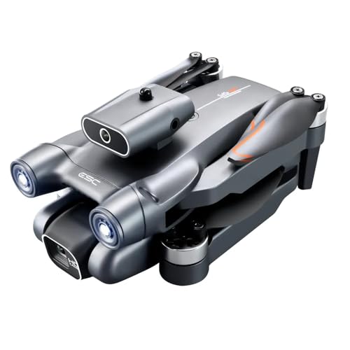 Sonilco S1S Mini Drone with Dual Lens Camera, Brushless Motor, 4-Sided Obstacle Avoidance, LED Light Bar, Altitude Hold, One-Key Return, Wi-Fi FPV, 18min Flight Time, 2 Batteries – Foldable Design (Ages 14+)