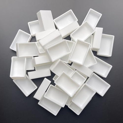 FCLUB 100PCS 3ml Empty Watercolor Full Pans, Flat Bottom Paint Pans - color: White, size: 100 Pieces 3 ml Full Pans