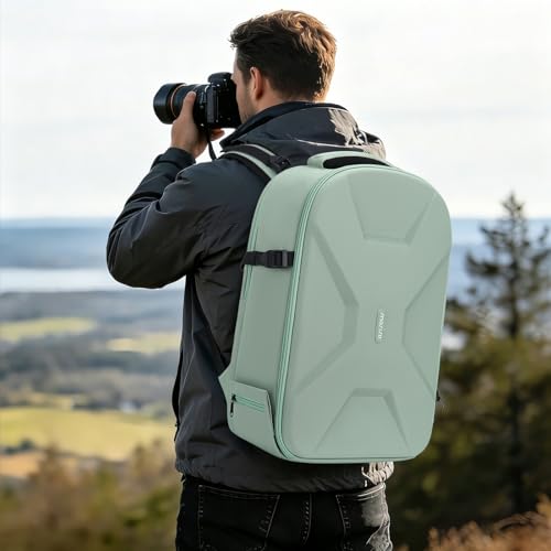 MOSISO Camera Backpack, Camera Bag DSLR/SLR/Mirrorless Photography Backpack - color: Antique Green