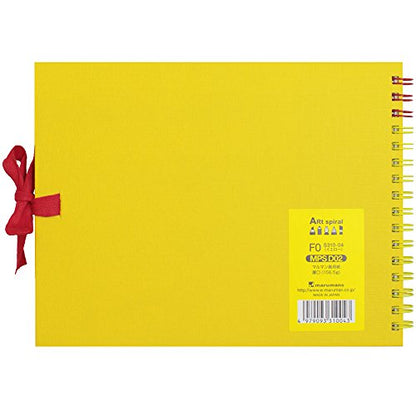 ART SPIRAL F0 Sketchbook, Yellow - color: Yellow