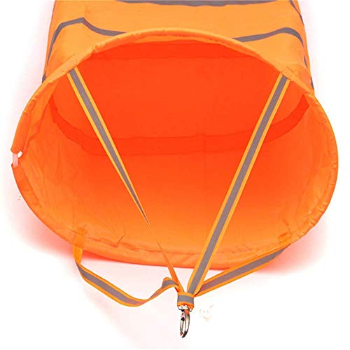 60 Inches Airport Windsock Rip-Stop Outdoor Rainbow Wind Measurement Sock Bag with Reflective Belt