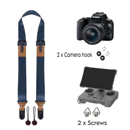 GetZget Neck Strap Lanyard Compatible with DJI Mavic 4 Rc Pro 2 Remote Control & DSLR Camera Adjustable Strap Accessories - color: Blue