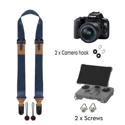 GetZget Neck Strap Lanyard Compatible with DJI Mavic 4 Rc Pro 2 Remote Control & DSLR Camera Adjustable Strap Accessories - color: Blue