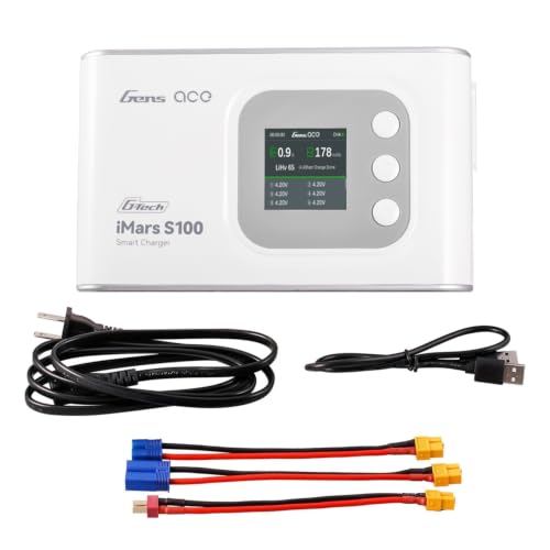 Gens ace Imars S100 G-Tech Series 100W 10A Lipo Battery Charger (White)