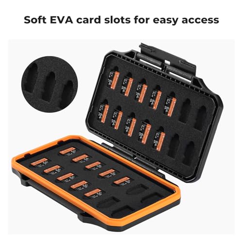 K&F CONCEPT 28 Slot SD Card Case, SD/TF Card Holder/Organizer - size: For 28 Micro SD