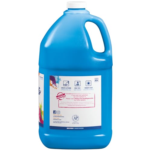Prang Ready-to-Use Tempera Paint, Turquoise, 1 Gal., 1 Count - color: Turquoise Blue, size: 1 Count (Pack of 1)