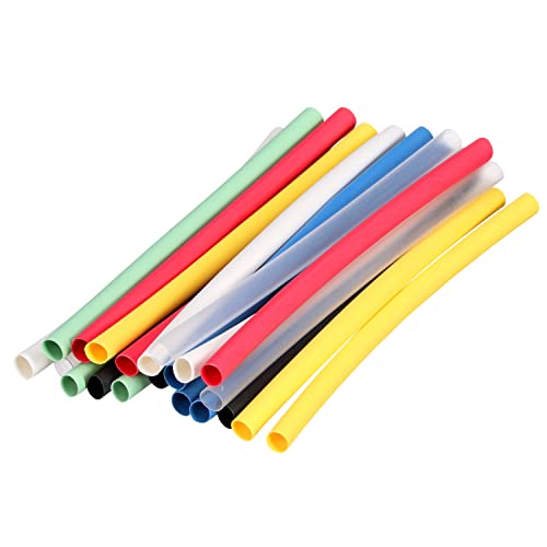 3M Heat Shrink Thin Wall Tubing Assortment Pack FP-301, 1/4 in x 6 in
