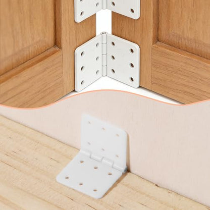 20 Pcs RC Plane Hinges, Nylon Hinges Remote Control Aircraft Hinge RC Plane Parts Small Hinge for Fixed Wing Model Airplane Square Loose-Leaf