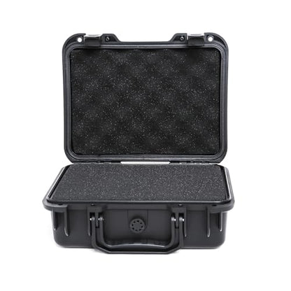 11in Waterproof Hard Case with DIY Customizable Foam Insert (10 x 7 x 3.5in Interior) - color: Black-11in