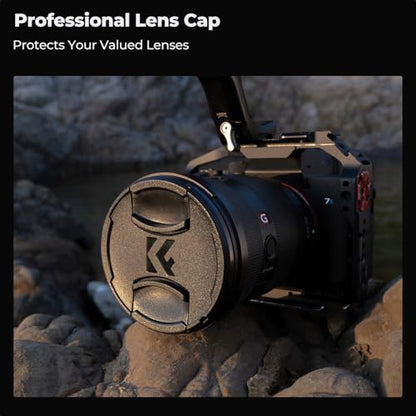 K&F CONCEPT 62mm Circular Polarizer Filter with Lens Cap Cleaning Cloth - size: 62mm