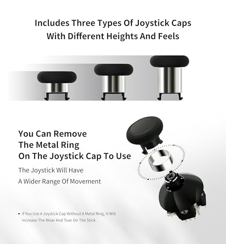 GuliKit 720° Adjustable Tension TMR Magnetic Joystick Replacement Kit - color: NS55-PS4-Blue