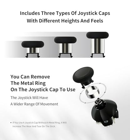 GuliKit 720° Adjustable Tension TMR Magnetic Joystick Replacement Kit - color: NS55-PS4-Blue
