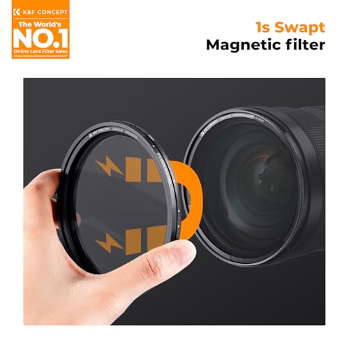 K&F CONCEPT 55mm Magnetic Variable ND Lens Filter ND8-ND128+Magnetic Ring - size: 55mm