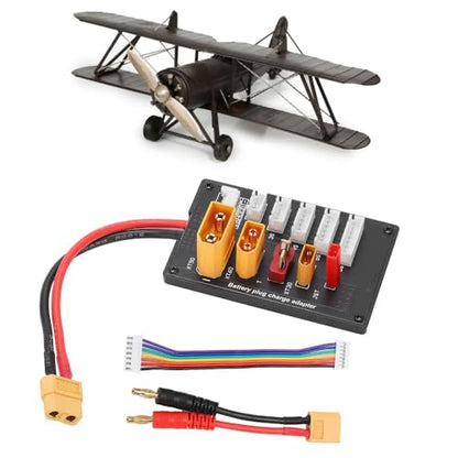 Parallel Charging Board for 2S-6S Lipo Batteries – Compatible with IMAX B6 B6AC IDST Chargers, Multi-Interface XT60 XT90 XT30 JST T Connector