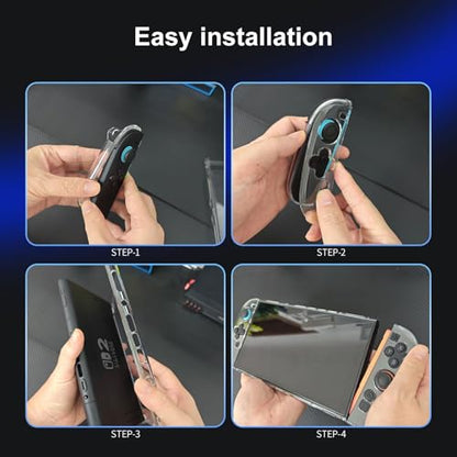 HEATFUN Dockable Clear Case Compatible with Nintendo Switch 2, Transparent - color: Transparent