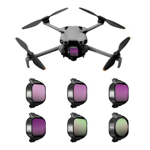 ND CPL Filter Set for DJI Mini5 Pro, 6 Pack UV, CPL, ND8,ND16, ND32, ND64 Polarizer Neutral Density Special Effect Drone Lens Filters, Multi Coated HD Optical Glass - color: MINI5-6PC