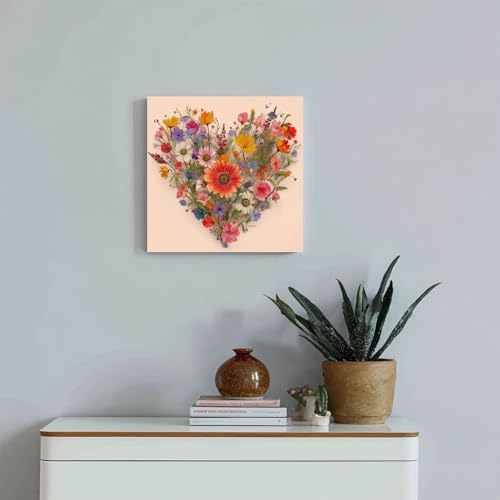 Gemozaic Flowers Paint by Numbers Kit for Adults with Frame and Easel - color: BKH2152