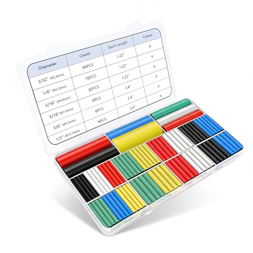 210 Pcs Heat Shrink Tubing Kit, 3:1 Adhesive Lined Wire Shrink Wrap Tubing