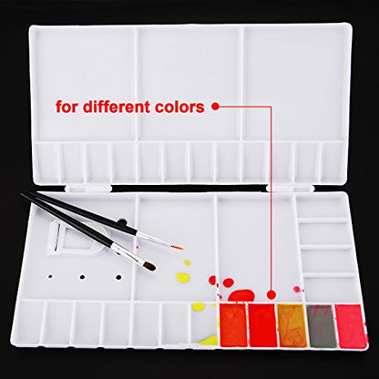 Shappy Watercolor Palette 33 Compartments Folding Paint Tray