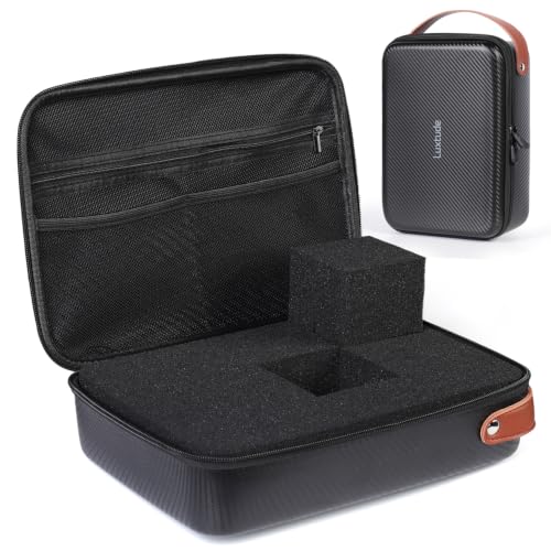 Luxtude Hard EVA Case with Foam, Hard EVA Shockproof Camera Organizer Case - color: Black-Medium