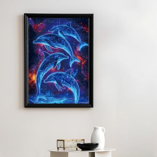 Dolphin 5D DIY Diamond Painting Kits for Adults Gem Art Kits - color: KM627-1