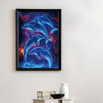Dolphin 5D DIY Diamond Painting Kits for Adults Gem Art Kits - color: KM627-1