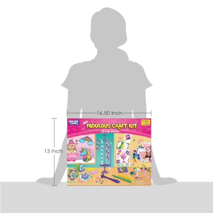 Imagimake Fabulous Craft Kit, 20 Mess-Free Creative Activities for Girls - style: 20 in 1 Craft Kit