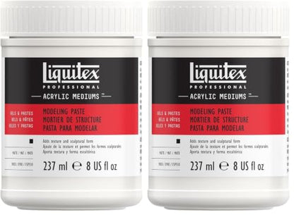 Liquitex Professional Modeling Paste, 237ml (8-oz) (Pack of 2) - color: Modeling Paste, size: 1 Count (Pack of 2), style: 8-oz