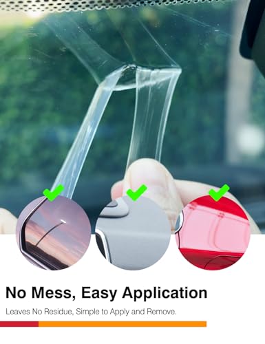 MASIGO Suction Cup Adhesive Pads, 2.2", Clear Double-Sided, 6 Pack