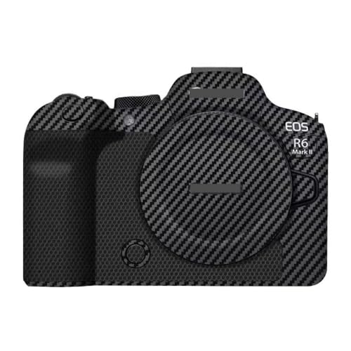 R6II R62 R6M2 Camera Decal Skin 3M Vinyl Wrap Film Protective Sticker Protector Coat for Canon EOS R6 Mark II 2 M2 MarkII Mark2 (Carbon Fiber Black) - color: Carbon Fiber Black