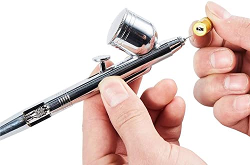 EBEST 4 SET Airbrush Cleaning Kit Repair Tools Needle Nozzle Brush Glass Cleaning Pot Holder