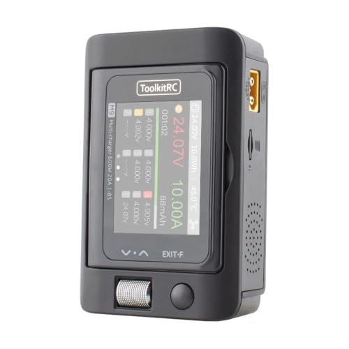 ToolkitRC M9 600W 20A 1-8S Multi-Function DC Smart Balance Charger w/Voice Alerts - 3.2 - Black