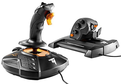 ThrustMaster TFRP Rudder Pedals & T16000M FCS HOTAS for PC (USB, Pedals, Joystick, Ergonomic, Flight Controller, PC, PS4, Xbox One)