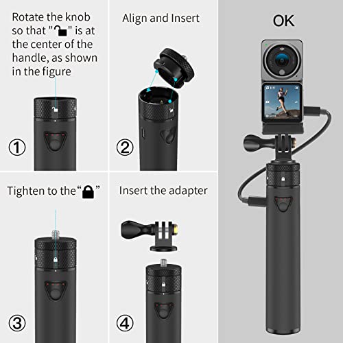 Smatree Charger Stick for DJI Pocket 4P/4/3, for Osmo Action 5 Pro Camera - size: For Pocket 3