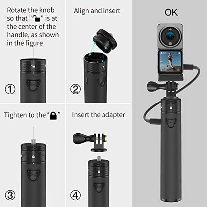 Smatree Charger Stick for DJI Pocket 4P/4/3, for Osmo Action 5 Pro Camera - size: For Pocket 3