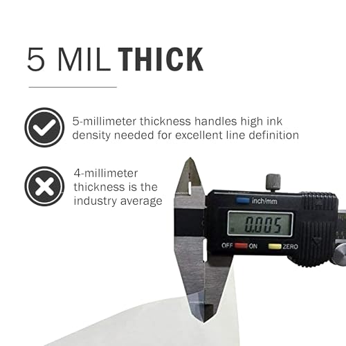 Screen Print Direct® Waterproof Inkjet Film Sheets (8.5 x 11-100 Sheets) - size: 8.5x11 - 100 sheets