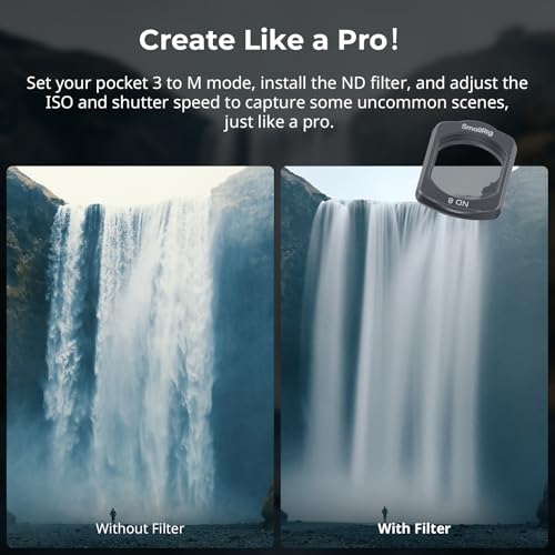 SMALLRIG Magnetic ND8 ND64 ND256 Filters Set for DJI Osmo Pocket 4/3 - style: ND Filters Set
