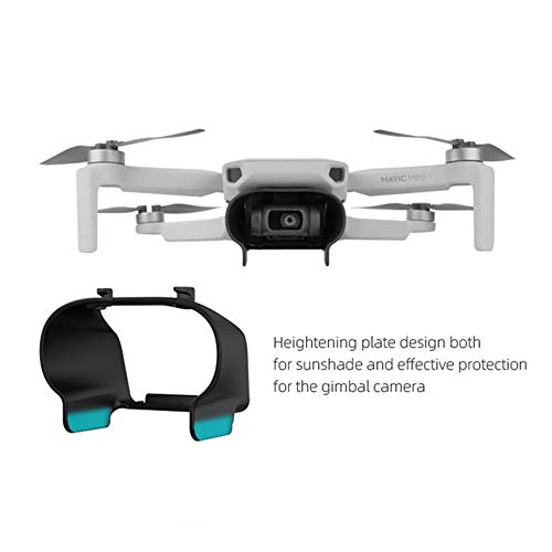 Mavic Mini Accessories Gimbal Camera Protector Hood,Lens Cover Guard for DJI Mavic mini, Mini 2 Camera - color: Black