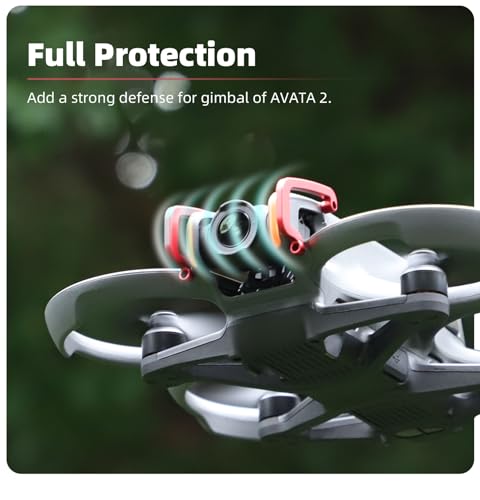 BTG Gimbal Protector Gimbal Bumper for DJI Avata 2 Drone Accessories Parts Gimbal Guard (Red)