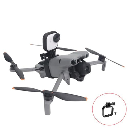 Drone Action Camera Mounting Holder for DJI Mini 5 Pro, Drone Gimbal Upper Expansion Bracket with 1/4 Screw Tripod Mount Adapter for Mini 5 Pro Accessories