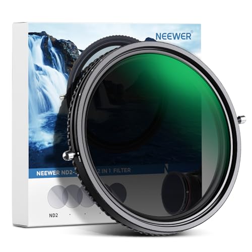 NEEWER 2 in 1 72mm Variable ND Filter ND2–ND32&CPL Filter(Circular Polarizer Filter) No X Cross/30 Layer Nano Coated/HD Optical Glass/Ultra Slim Aluminum Alloy Frame/Water Repellent/Scratch Resistant - size: 72mm