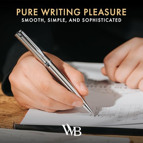 Wordsworth & Black Luxury Metal Mechanical Pencil 0.7mm for Writing, Silver - color: Silver Chrome