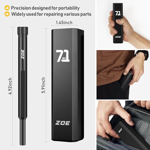 71-in-1 Precision Screwdriver Set with Pop-up Aluminum Alloy Case（Black） - size: 71 IN 1 black