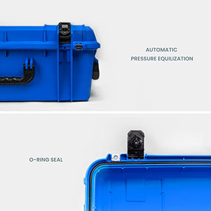 Seahorse 920 Professional Suitcase - TSA Approved, Mil Spec, IP67 Waterproof, USA Made, Secure Lockable Protective Wheeled Hard Case for Travel Enthusiasts - color: Yellow, style: 920 Empty