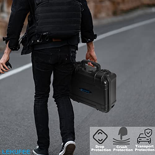 Lekufee Waterproof Hard Carrying Case for DJI RS 3 Mini, Gimbal Stabilizer, Mic 3/2/Mini (2 TX + 1 RX),& More Accessories(Case Only)