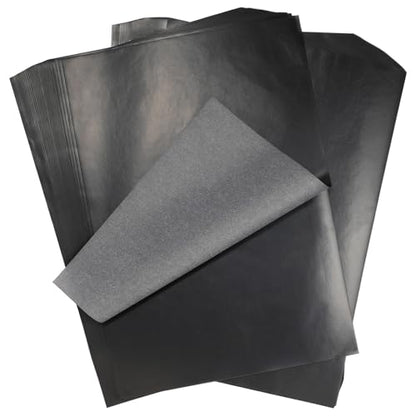 Hukiwow Carbon Paper for Tracing on Wood,Black 8.27”x11.69”（A4）,150 Sheet