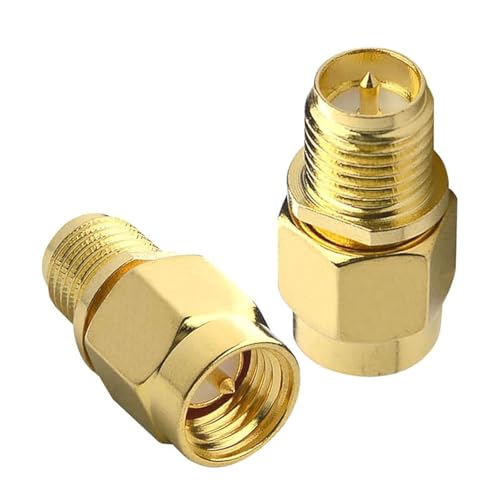 SMA Male to RP SMA Female SMA Antenna Cable Connector 50 Ohm 2-Pack - size: 2-pack sma male to rp-sma female